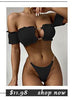 High Waist Bikinis Swimwear Women Push Up Swimsuits Solid High Waist Bikini Sets Sporty Two Pieces Swimsuit Scoop Neck Bathing Suits for Women Ribbed Bathing Suits High Cut Summer Beachwear by Stevvex