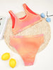 High Waist Bikinis Women Swimsuit Women High Waist Bikini Set Sports Bright Color Swimsuit Scoop Neck Cute Bathing Suit Swimwear Female Push Up Bikini Set Bathing Suit For Women by Stevvex
