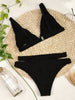 High Waist Bikinis Women Swimsuit Women High Waist Bikini Set Sports Bright Color Swimsuit Scoop Neck Cute Bathing Suit Swimwear Female Push Up Bikini Set Bathing Suit For Women by Stevvex
