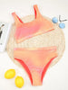 High Waist Bikinis Women Swimsuit Women High Waist Bikini Set Sports Bright Color Swimsuit Scoop Neck Cute Bathing Suit Swimwear Female Push Up Bikini Set Bathing Suit For Women by Stevvex