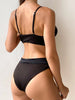 High Waist Bikinis Women Swimsuit Women High Waist Bikini Set Sports Bright Color Swimsuit Scoop Neck Cute Bathing Suit Swimwear Female Push Up Bikini Set Bathing Suit For Women by Stevvex