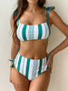 High Waist Bikinis Women Swimsuit Women High Waist Bikini Set Sports Bright Color Swimsuit Scoop Neck Cute Bathing Suit Swimwear Female Push Up Bikini Set Bathing Suit For Women by Stevvex