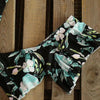 High Waist Ruffled Bikini Set Flounce Swimwear Women Two Pieces Swimsuit Swimsuit for Women Two Pieces Bathing Suits Tummy Control Flounce Top with High Waist Bottom Floral Beachwear V-neck Bathing Suit by Stevvex