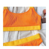 High Waist Swimwear Bikini Women's Swimsuits Women's Halter Self Tie High Waist Two Piece Bikini Set Swimsuits Push Up Bikini Shiny Splicing Bikinis High Cut Bathing Suits by Stevvex