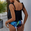 High Waist Swimwear Women Bikinis Swimsuit Leaf Print Bathing Suits Ruffle Tropical Beachwear Plus Size Two Piece Sport Halter Bikini Swimsuit Ruffles Printed Swimwear Quick Dry Bathing Suit Set Beachwear by Stevvex