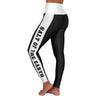 Womens High-waist Fitness Legging Yoga Pants - Black White Salt of The Earth