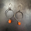Abstract Silver Hoops | Made to Order by mend metalworks