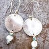 Moonstone Earrings by mend metalworks