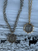 Silver Horse Coin Double Chain Necklace by Wild Junkie