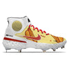 "Hot Dogs" Nike Alpha Huarache Elite 3 Mid Cleats by Stadium Custom Kicks
