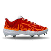 "Hot Lava" Nike Alpha Huarache Elite 4 Low Cleats by Stadium Custom Kicks