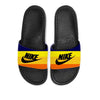 "Houston" Nike Benassi JDI Men's Slides by Stadium Custom Kicks