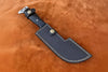 Hunting Knife Hunting 10.50" Tanto Style Knife with Buffalo Horn Handle with Sheath by JW SteelCrafts