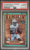 Graded 2023 Topps Bowman University Xavier Worthy #RM5 Ramblin Man Aqua #/150 Rookie RC Football Card PSA 10 Gem Mint