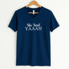💍 I Said YAAAS Bachelorette Crew Party 🍾 Matching V-Neck T-Shirts by Adorb Custom Tees