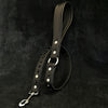 Black studded leash by Bestia Dog Gear