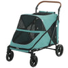 Dog Stroller for Large Dogs Up to 66 LBS with All-Terrain Spring Suspension, 8-Position Adjustable Handle by Furr Baby Gifts