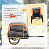 Dog Bike Trailer, Pet Cart Bicycle Carrier with 20" Air Tires, Quick-Release Wheels, Reflectors, Flag by Furr Baby Gifts