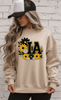 IA Floral Iowa Graphic Crewneck Sweatshirt by Ocean & 7th