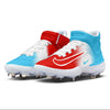"Ice Pop" Nike Alpha Huarache Elite 4 Mid Cleats by Stadium Custom Kicks