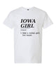 Iowa Girl Definition Graphic Tee, Tshirt, Top by Ocean & 7th