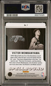 Graded 2023 Panini Donruss Elite Victor Wembanyama #7 Spellbound Orange DC Rookie RC Basketball Card PSA 10 Gem Mint