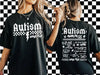 Autism world tour Shirt (finished product) by Madness & Mayhem LLC