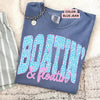"Boatin & Floatin" Comfort Colors T-Shirt by Everyday Customs Co.