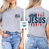 Jesus American Flag Graphic Tee - Faith & Patriotism | Everyday Customs Co. by Everyday Customs Co.
