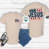 Jesus American Flag Graphic Tee - Faith & Patriotism | Everyday Customs Co. by Everyday Customs Co.