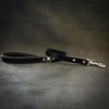 The "Eros" Leash 1 inch wide Black by Bestia Dog Gear