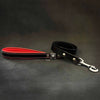 The "Eros" Leash 1 inch wide Black by Bestia Dog Gear