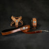 "Maximus Brown&Silver" Small dog SET - Harness - collar - lead by Bestia Dog Gear