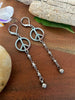 PEACE CHAIN EARRINGS by Bellaforma Jewelry