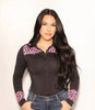 Catty Cowgirl Western Pearl Snap Rodeo Shirt by Neon Spur