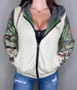 Neutral Camo Heavy Zip Fleece Hoodie by Luckless Outfitters