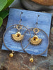 SAMALA SUN HOOPS by Bellaforma Jewelry
