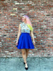 Royal Blue Skater Skirt by Retrolicious