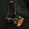 The "Aztec" leather muzzle by Bestia Dog Gear
