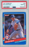 Graded 1991 Donruss Nolan Ryan #89 Baseball Card PSA 10 Gem Mint