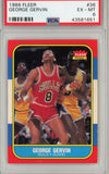 Graded 1986 Fleer George Gervin #36 Basketball Card PSA 6 EX-MT