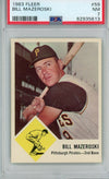 Graded 1963 Fleer Bill Mazeroski #59 Baseball Card PSA 7 Near Mint