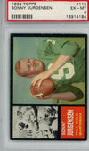 Graded 1962 Topps Sonny Jurgensen #115 Football Card PSA 6 EX-MT