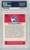 Graded 1986 Fleer Sticker Dominique Wilkins #11 Rookie RC Basketball Card PSA 7 Near Mint