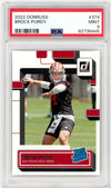 Graded 2022 Panini Donruss Brock Purdy #374 Rookie RC Football Card PSA 9 Mint