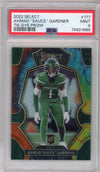 Graded 2022 Panini Select Ahmad Sauce Gardner #177 Tie-Dye Prizm Rookie RC Football Card PSA 9 Mint
