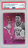 Graded 2019 Panini Chronicles Giannis Antetokounmpo #221 Pink Basketball Card PSA 10 Gem Mint