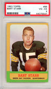 Graded 1963 Topps Bart Starr #86 Football Card PSA 4 Very Good-Excellent