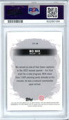 Graded 2022 Bowmans Best University Bo Nix #CC28 Campus Captains-Shimmer Refractor Rookie RC Football Card PSA 10 Gem Mint