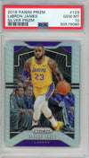 Graded 2019 Panini Prizm LeBron James #129 Silver Prizm Basketball Card PSA 10 Gem Mint